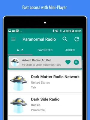 Radio Paranormal Talk 🛸📻 android App screenshot 1